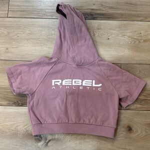 Rebel Athletic Women's Mauve Hoodie Sweatshirt